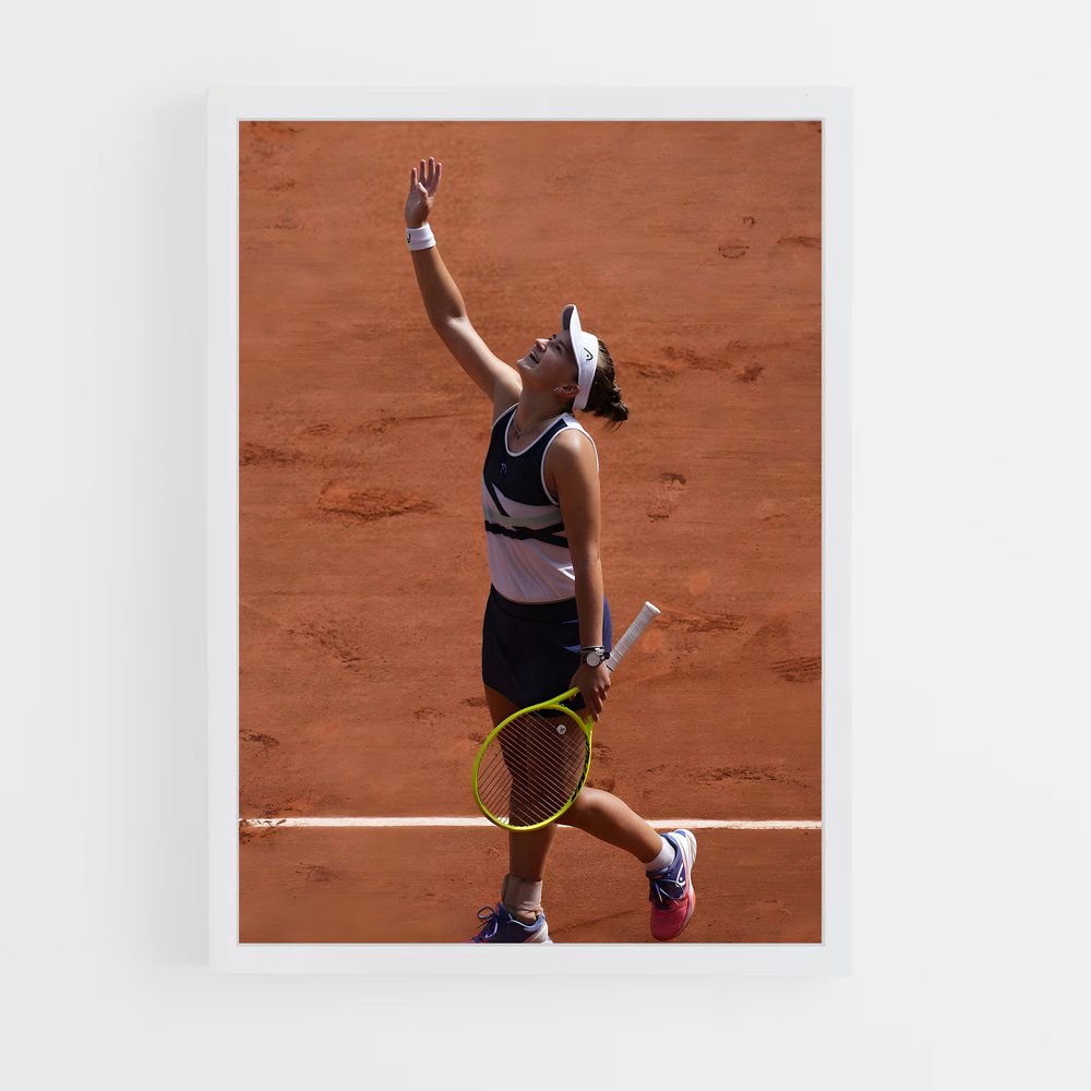 Poster Barbora krejcikova racquet – affiche Tennis (vue 3)